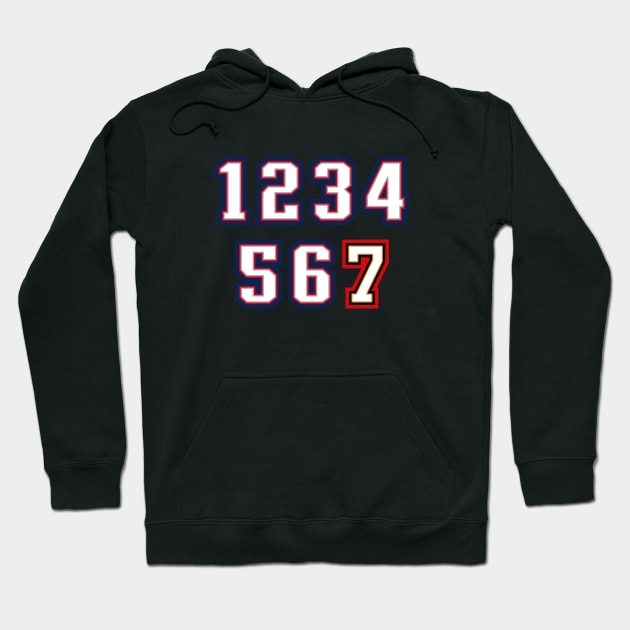 7 Rings - black 2 Hoodie by KFig21